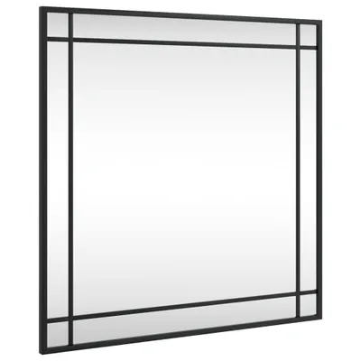 Immagine prodotto di vidaXL Specchio da parete nero 60x60 cm quadrato in ferro