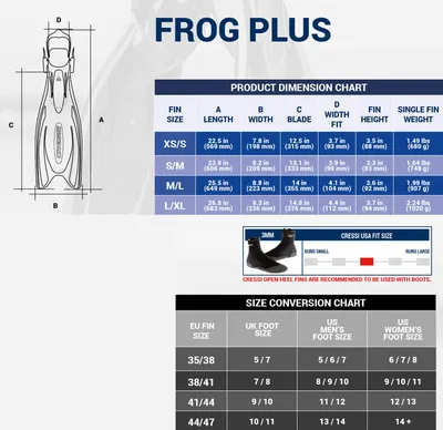 Image de Cressi Ploutve FROG PLUS S-M žlutá