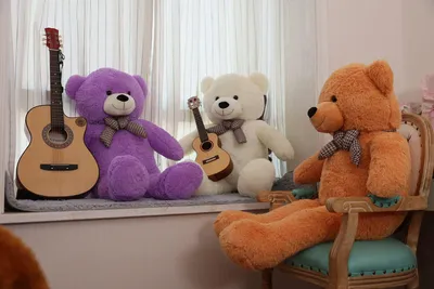 Imagen del producto de Oso de peluche grande, suave, de 100 cm, ideal como juguete para abrazar para niños