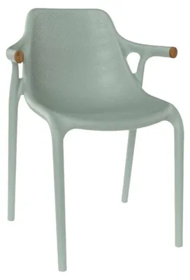 Image de Fauteuil de terrasse en POLYPROPYLENE vert pour Exterieur