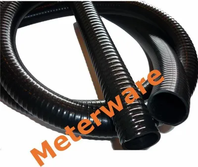 Produktbild von Kunststoffspiralschlauch Ansaugschlauch Ø40mm schwarz Meterware Poolschlauch