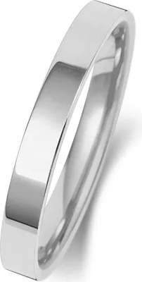 Produktbild von Platin 950 2,5mm Flach Court Form Herren/Damen - Trauring/Ehering/Hochzeitsring, 61 (19.4); TRS15155PT950RST
