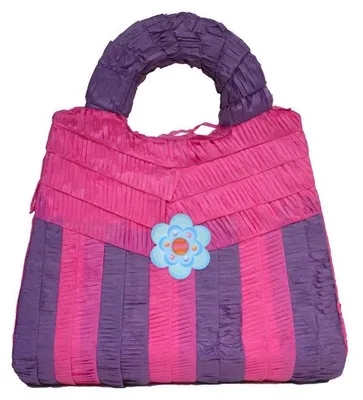 Produktbild von Pinata "Handtasche" Pink/Lila | 43x37x18cm