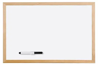 Produktbild von Trocken abwischbares Whiteboard mit Holzrahmen, 40 x 30 cm