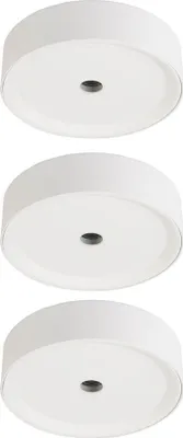 Produktbild von 3er Set LED Deckenleuchte, Aluminium, weiß, D 15 cm