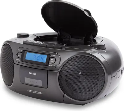 Obrázok produktu pre Aiwa BBTC-550BK BLACK Prenosný CD prehrávač s rádiom, kazetou, Bluetooth a USB