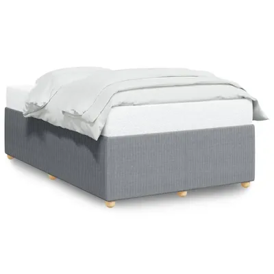 Produktbild von Bettgestell ohne Matratze Hellgrau 120x190 cm Stoff