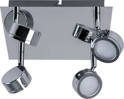 Produktbild von Briloner LED Deckenleuchte Badleuchte 4 Flammig IP23 Chrom Schwenkbar Drehbar