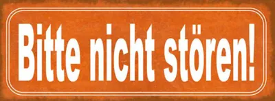 Produktbild von vianmo Holzschild 10x27 cm Bitte nicht stören Warnschild Hinweisschild