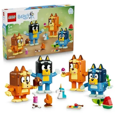 Image de LEGO Bluey 11217 La Famille de Bluey en Briques - Jeu Créatif des 5 ans Fille ou Garçon