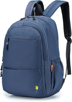 Obrázek produktu pro Uniqoos® Kabinový batoh a batoh na notebook (15,6 palců) – rozměry pro příruční zavazadlo: 40 x 20 x 25 cm, lehký nylon 800D, modrá barva, batoh vhodný pro práci i cestování