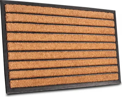 Obrázok produktu pre Hanse Home 105935-45X75, Dekoratívna rohožka, Vonkajší, Štvorec, Béžová, Čierna, Vzor, 450 mm