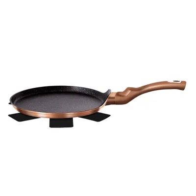 Produktbild von Berlinger Haus BH-1523 Rosegold Metallic LINE 25CM Omelettpfanne, 25 cm max. Durchmesser, Aluminium, Induktionsherd-geeignet, Antihaftbeschichtung