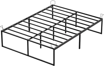 Produktbild von VOUNOT® Bettgestell 140x190 cm Metallbett mit Lattenrost und Stauraum unter dem Bett