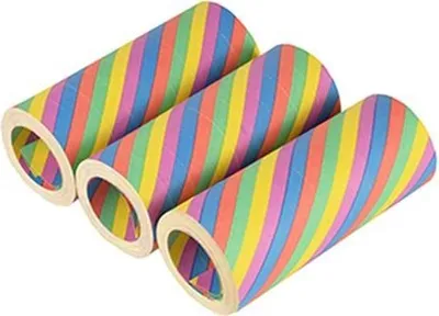Produktbild von Papstar Riesenluftschlangen 15 m "Rainbow" flammhemmend, 30 Stück