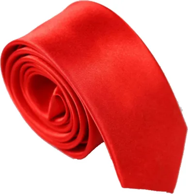 Produktbild von Krawatte schmal rot 5 cm Herren Hochzeit Business Schlips Anzug schmaler Binder