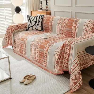 Produktbild von Umkehrbare Bankdecke - Chenille - Atmungsaktiv - Weich - 180 x 280 cm