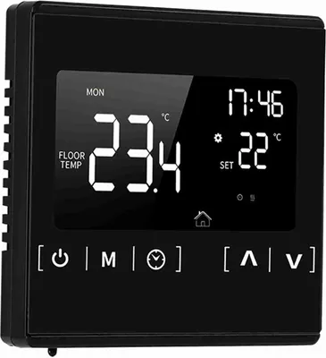 Zdjęcie produktu dla Inteligentny termostat LCD z ekranem dotykowym do domowego programowalnego elektrycznego systemu ogrzewania podłogowego Termoregulator AC 85-250V Regulator temperatury