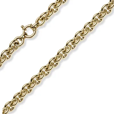 10mm-Ringelarmband-Rund-Ankerkette-585-Gelbgold-19cm