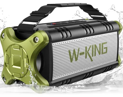 Immagine prodotto di W-KING Altoparlante Bluetooth 90W, Potente Basso, Resistente all'acqua IPX6, Autonomia 40 ore