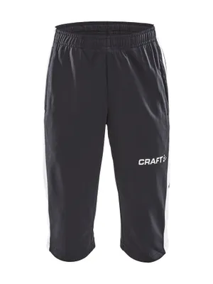 Produktbild von CRAFT Progress 3/4 Pants JR Black/White 158/164