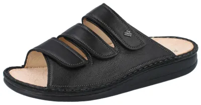Produktbild von FINN COMFORT Korfu Damen und Herren Pantolette schwarz black Glattleder - Größe: 43