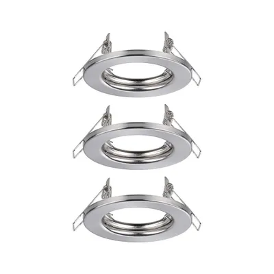 Produktbild von Paulmann 93393, Einbaustrahler, GU10, 1 Glühbirne(n), 10 W, 230 V, Gebürstetes Eisen