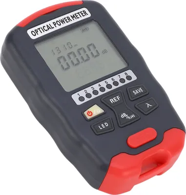 Imagen del producto de Medidor de potencia óptica – Medidor de potencia para fibra óptica 3 en 1 con probador RJ45, rango de -70 a +10 dBm