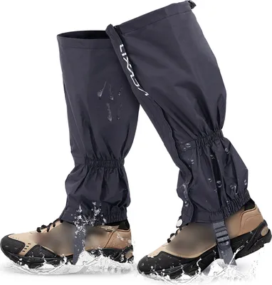 Obrázok produktu pre Lixada Jeden pár gamaše vonkajšie Unisex Zip uzavretie nosiť a nepremokavé tkaniny gamaše gamaše kryt pre cyklistiku Snowboard turistika