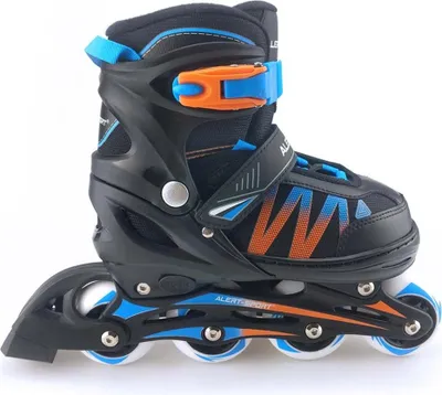 Produktbild von Alert Inline Skates Maat 35-38 Zwart/Blauw/Oranje