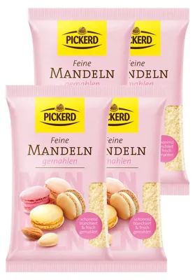 Obrázek produktu pro Pickerd mandle čerstvě mleté jemně blanšírované 100g balení po 4 ks
