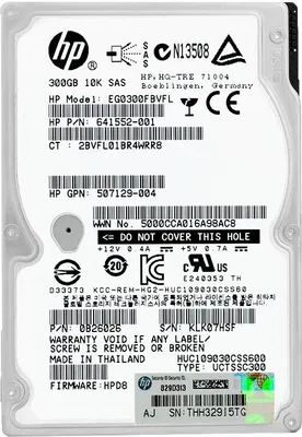Produktbild von HP EG0300FBVFL 300GB SAS II 10000RPM 2.5'' Zoll 641552-001