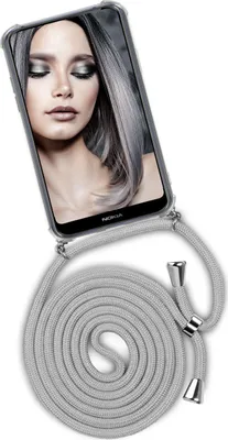 Produktbild von TWIST-Case + TWIST-Cord für Nokia 7.1, Farbe:Silverstar (Silber)