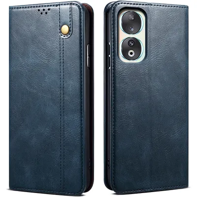 Obrázek produktu pro Pouzdro pro Honor 90, kožené flip pouzdro peněženka s funkcí stojánku modré