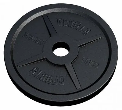 Obrázok produktu pre Gorilla Sports Záťažový kotúč 50/51 mm, liatina, 15 kg