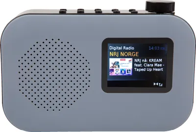 Produktbild von Sahaga 100310 POPurban Soundsystem mit Bluetooth, DAB+ und UKW-Radio, Radiowecker und Farbdisplay Grau