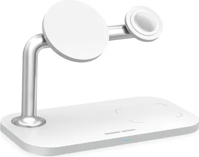 Produktbild von Mobile Origin 3 in 1 Drahtloses Ladegert Wei