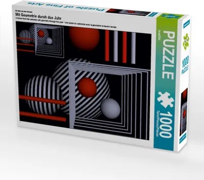 Produktbild von Calvendo Ein Motiv aus dem Kalender Mit Geometrie durch das Jahr 1000 Teile Puzzle quer 640x480mm, CALVENDO; 7332799