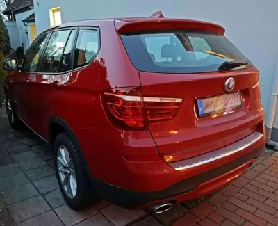 Immagine prodotto di Protezione paraurti in acciaio inox opaco per BMW X3 F25, anno 2010-2017 con ribaltamento