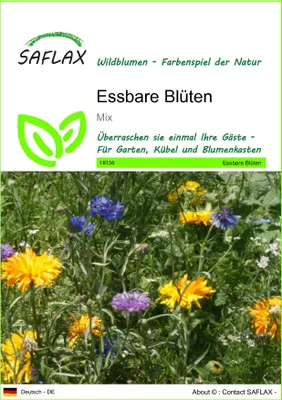 Produktbild von SAFLAX - Essbare Blüten - Mix - 1000 Samen