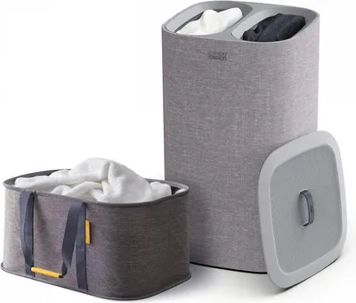 Obrázok produktu pre Joseph Joseph 50001, 60 L, Obdĺžnikový, Bavlna, Polyester, Šedá, Šedá, Ručné pranie / pranie v práčke