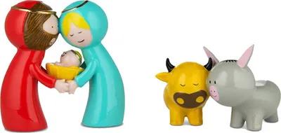 Produktbild von Alessi - Happy Eternity Baby Krippe mit Figuren, Porzellan