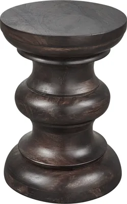 Produktbild von Woood Jonah Beistelltisch Aus Recyceltem Mangoholz, 42X30x30 Cm, Dunkelbraun