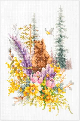 Produktbild von Magic Needle Zweigart Edition Kreuzstich Set "Frühlingswaldgeist", Zählmuster, 17x27cm
