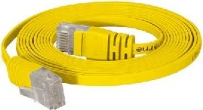 Produktbild von Patchkabel-Flachkabel U/UTP cat. 6 slim gelb 10m