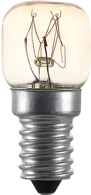 Obrázek produktu pro RETLUX RHL 219 Vláknová žárovka do trouby 15W, světelný tok 90lm, běžně odolá teplotám do 300°C, klasická objímka E14, 10000 spínacích cyklů, životnost 1000 hodin