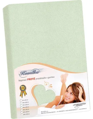 Obrázek produktu pro Prostěradlo froté - Zelená - 90x200