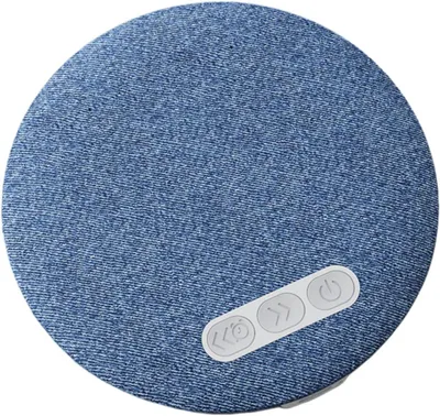 Obrázek produktu pro Reproduktor do polštáře – přístroj pro přehrávání zvuků pro lepší spánek – pro relaxaci a klidný spánek – ultrakompaktní design – průměr 9,6 cm – bílá barva