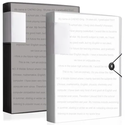 A4-Ordner, Dokumentenmappe, PP, transparent, 60 Fächer