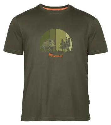 Zdjęcie produktu dla T-SHIRT PINEWOOD WILD BOAR 5467 - Zieleń Oliwkowa -S